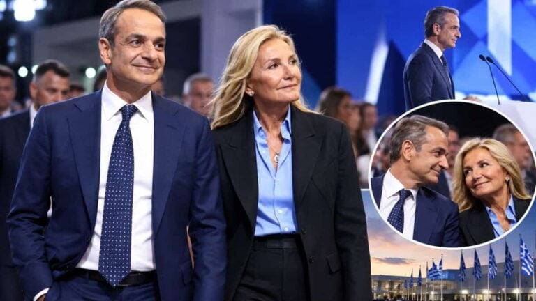 Μαρέβα Γκραμπόφσκι: Σκέτη καλλονή στο πλευρό του Κυριάκου Μητσοτάκη στη ΔΕΘ-Εντυπωσίασε με μαύρο κοστούμι 
