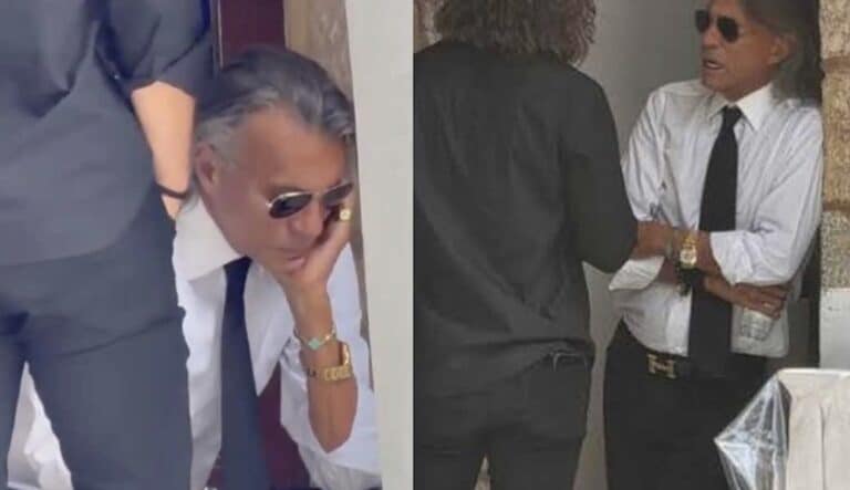 Ηλίας Ψινάκης – Κατέρρευσε από τη συγκίνηση στην κηδεία του Γιώργου Μαζωνάκη