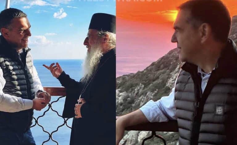 Στο Άγιον Όρος ο Αλέξης Τσίπρας: «Ψέλνεις στη Σιμωνόπετρα και ακούγεται στον Άδη…»