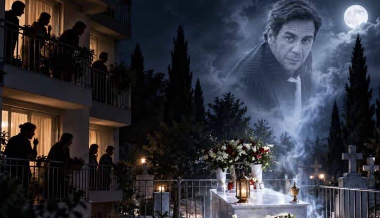 Ανατριχίλα! Τι συνέβη χθες στις 3 τα ξημερώματα στο μνήμα του Μαζωνάκη: Βγήκαν οι γείτονες στα μπαλκόνια –  Η μυστηριώδης λάμψη που τους αναστάτωσε