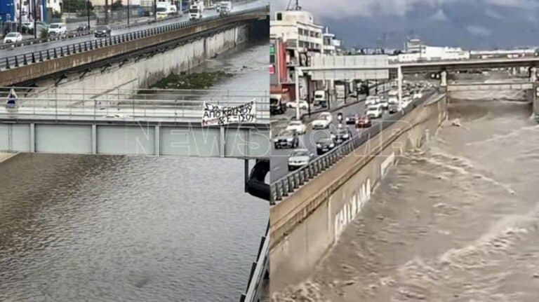Fake το βίντεο με τον Κηφισό που έχει «φουσκώσει» από την κακοκαιρία